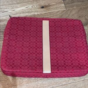 Authentic Coach laptop sleeve